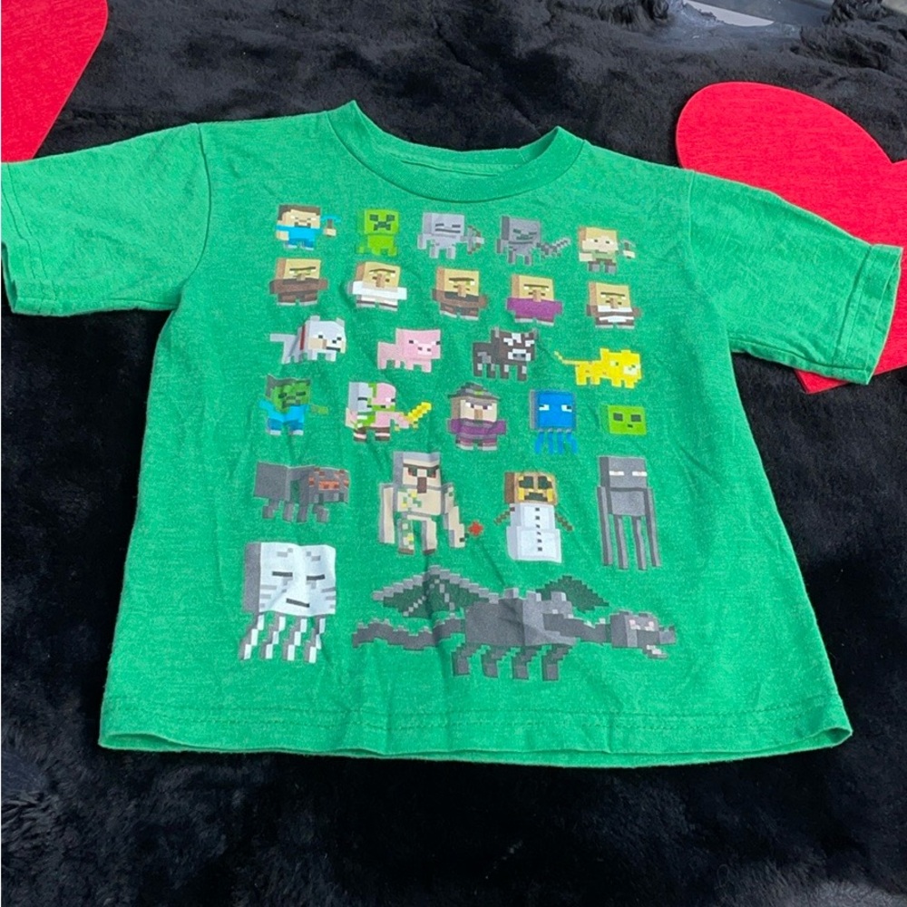 Official Minecraft Green Character SS Tee Mojang Designed by Jinx Boys XS (4/5)